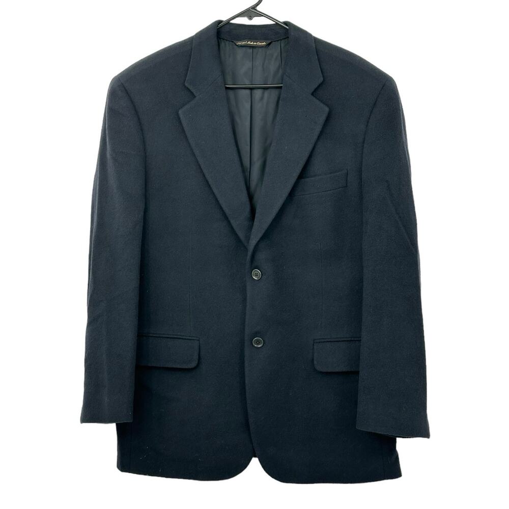 Barneys New York Jacket Mens‎ 44 Stuartwood 100% Cashmere Navy Quiet Luxury